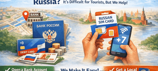 Neuer Service: Einrichtung von SIM-Karten und Bankkonten in Russland