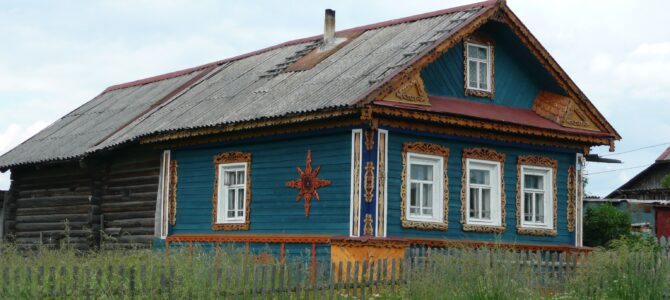 Besuch einer Dacha – eines Familienlandhauses in Russland